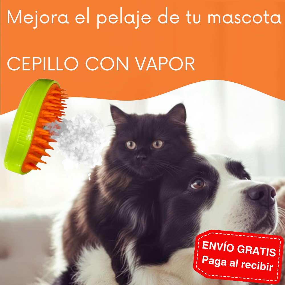 Cepillo a vapor para mascota