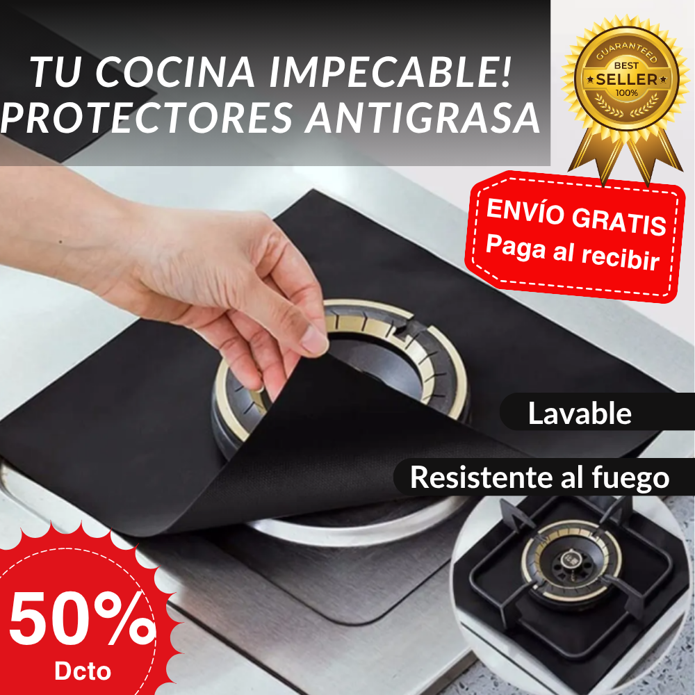 PACK 4 Protectores De Cocina