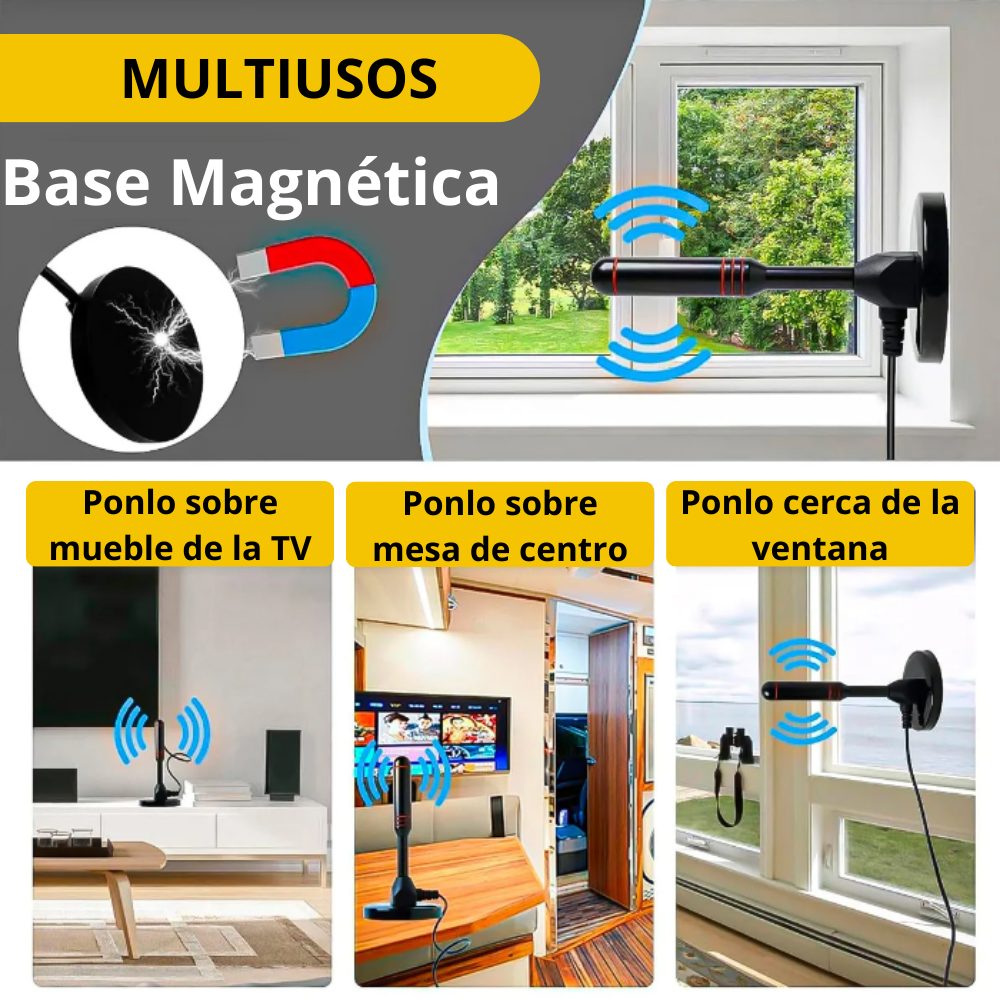 Antena TV HD sin pagar cable + Envío Gratis
