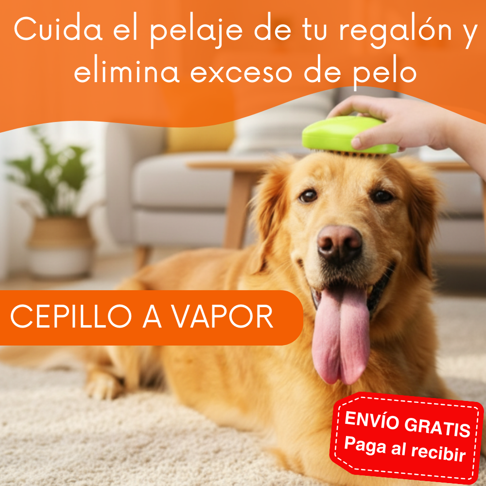 Cepillo a vapor para mascota