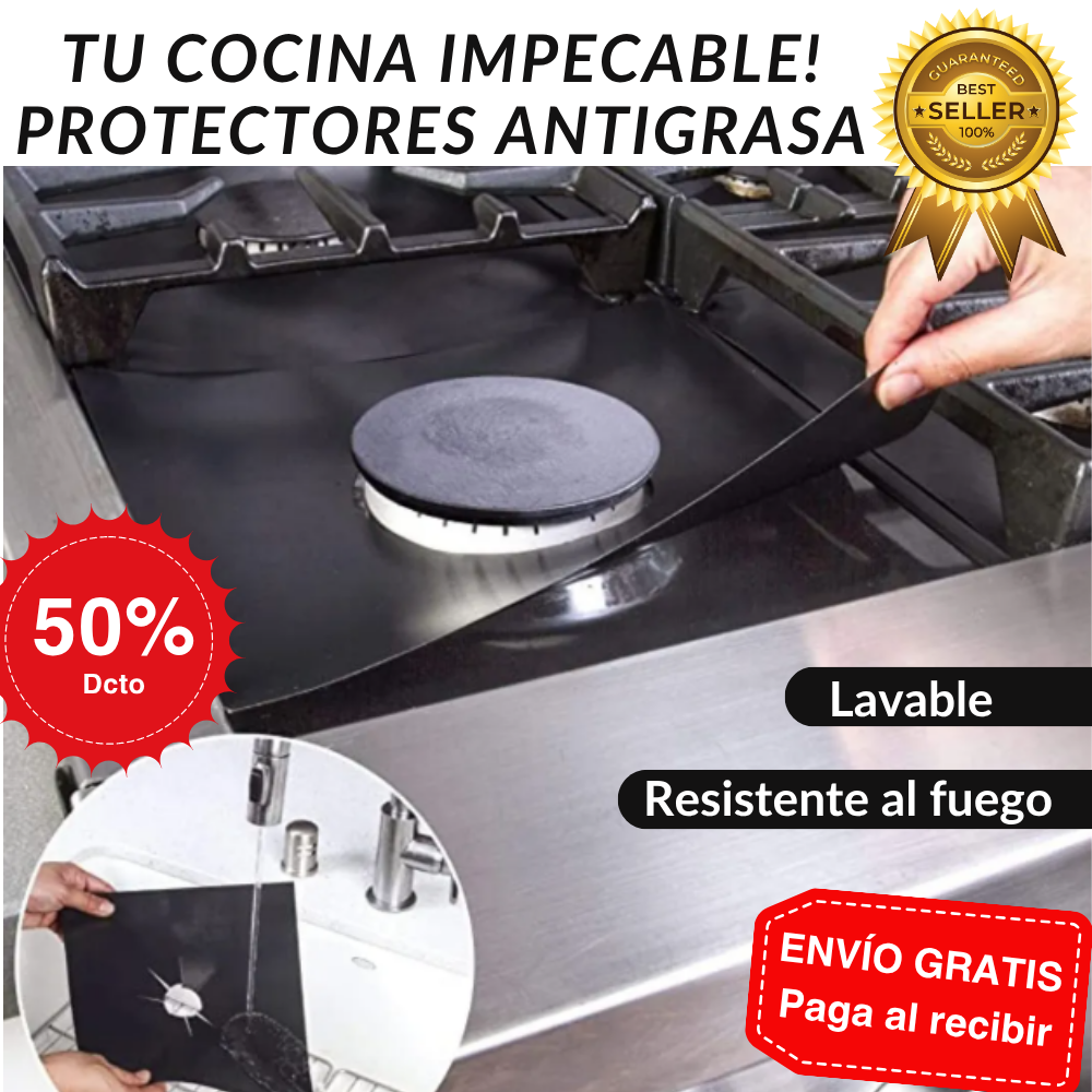 PACK 4 Protectores De Cocina