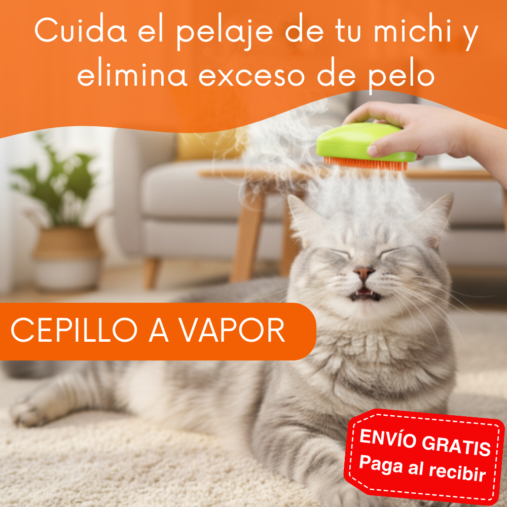 Cepillo a vapor para mascota