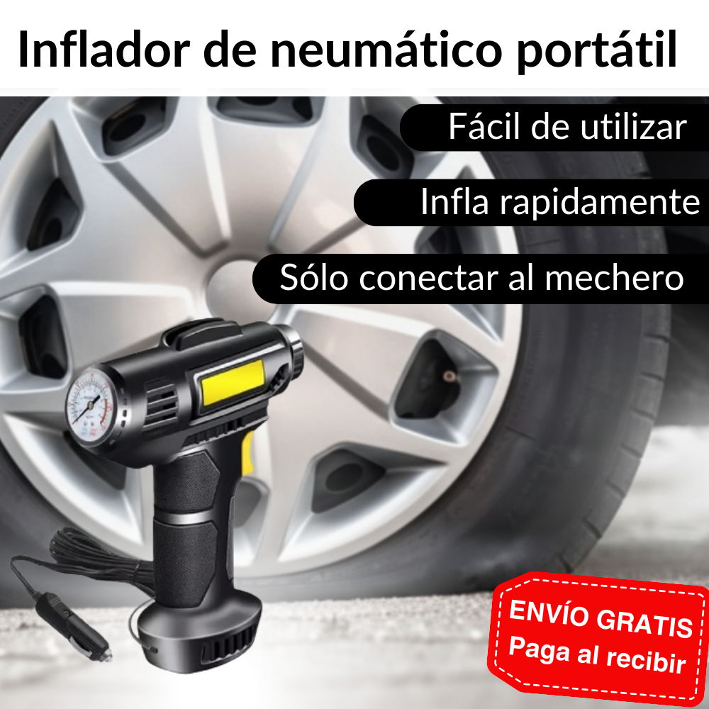 Inflador neumático portátil