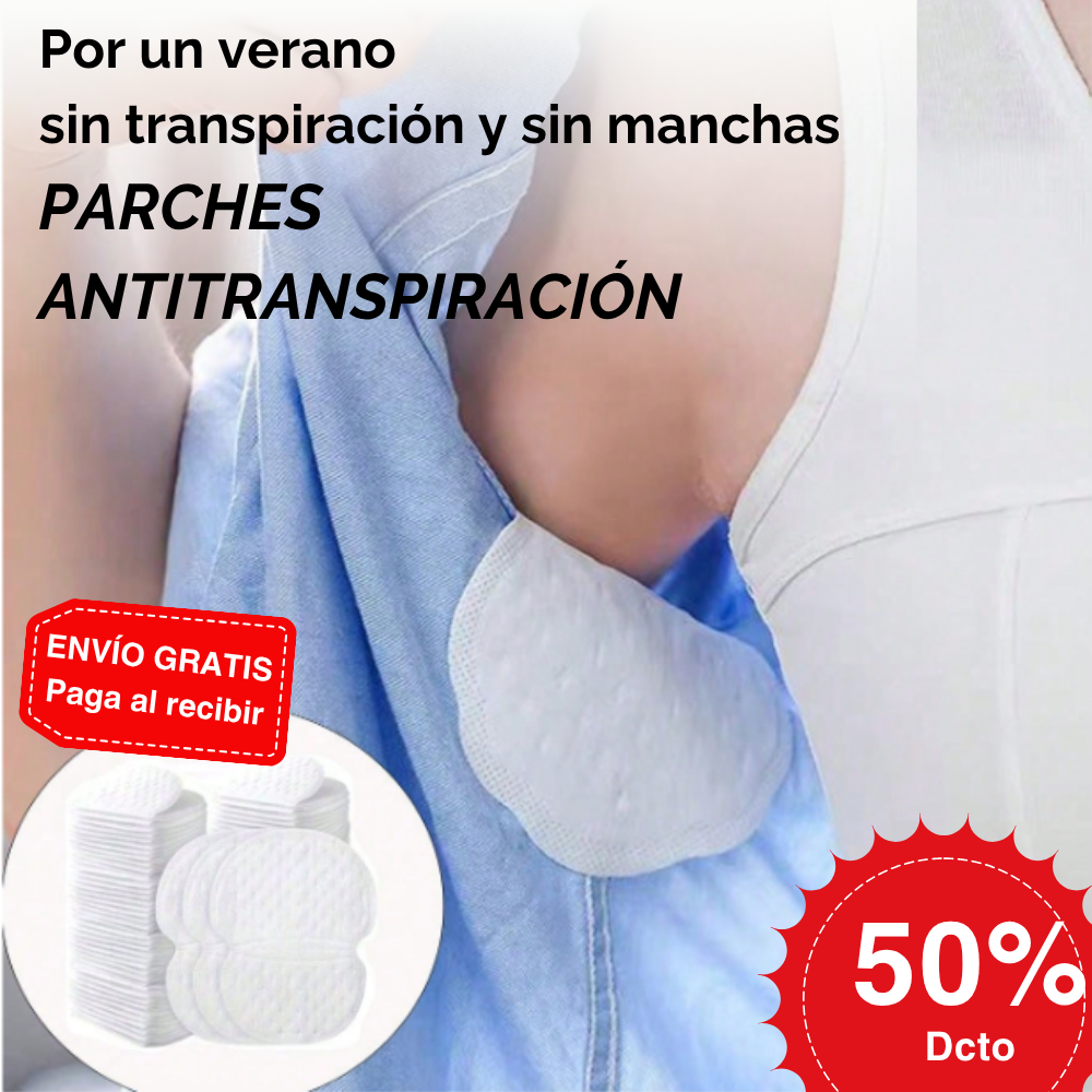 Parches Antitranspirantes Axilas Pack 30 unidades
