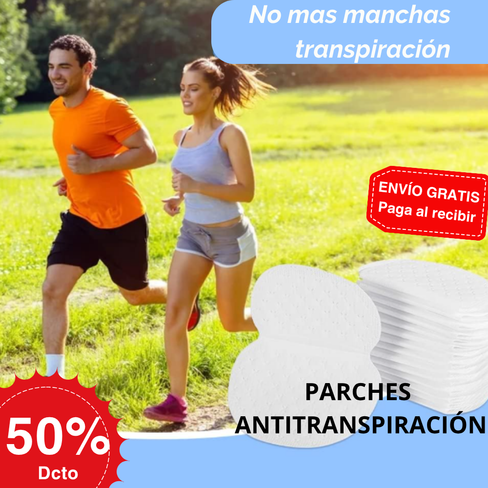 Parches Antitranspirantes Axilas Pack 30 unidades