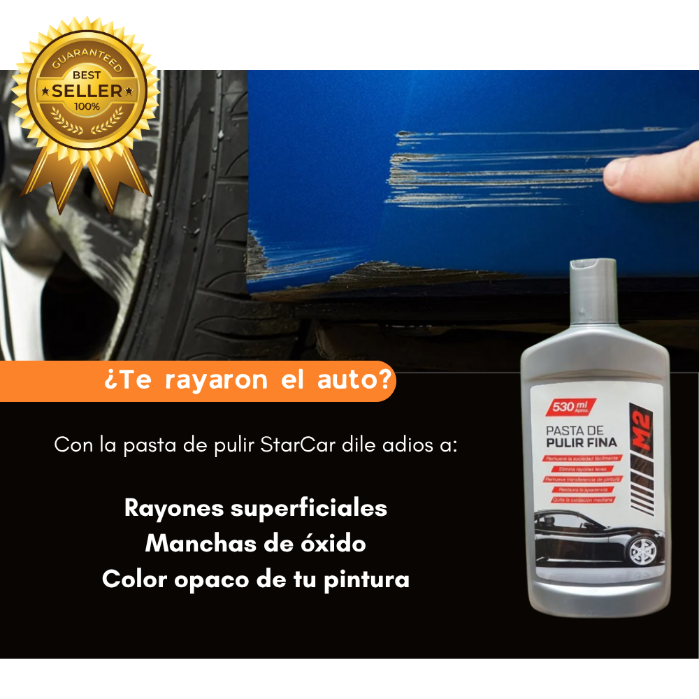 StarCar® Pasta fina para resturar rayones y pintura de auto