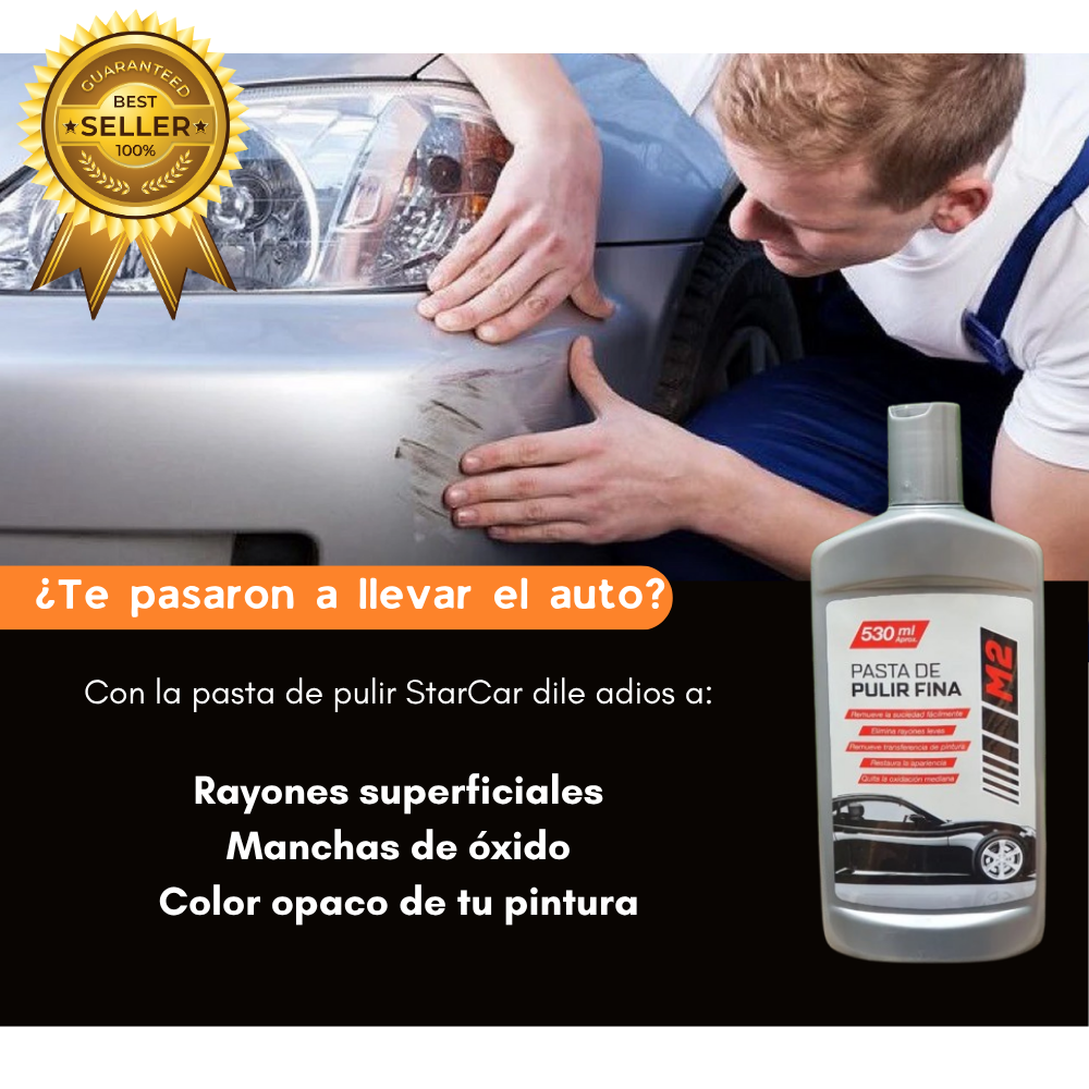 StarCar® Pasta fina para resturar rayones y pintura de auto