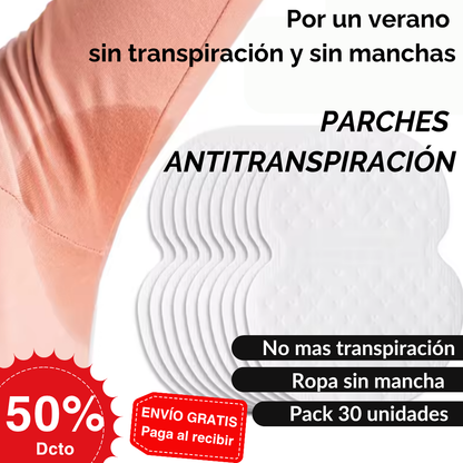 Parches Antitranspirantes Axilas Pack 30 unidades